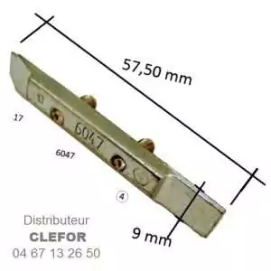gache 17 6047 4 crochet coulissant