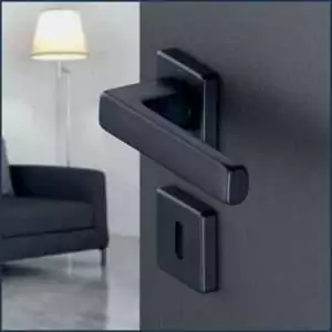 poigne noire mat moderne
