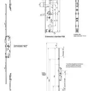 serrure ferco gu multipoint fenetre porte fenetre à rouleaux galets