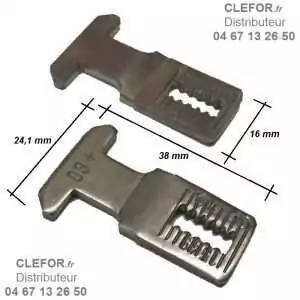 pene double crochet pour fermeture coulissant alu kawneer 03 0 3