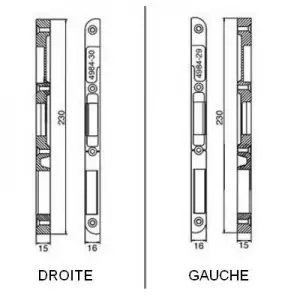 gache centrale vachette 4984-29 et 4984-30