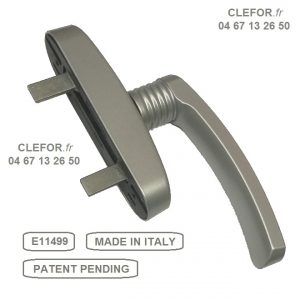poignee erreti pour technal 2 doigts fourches E11499 made in italy patent pending erretti