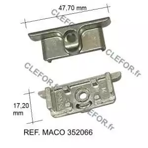 gache galet pour serrure maco 352066 21 pvc
