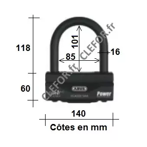 antivol U moto abus granit 58/140 HB III 100 Montpellier