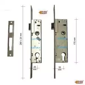 serrure metalux vektor euro elzett entraxe 85 axe 25 35 mm