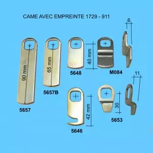 came ronis 1729 911 pour serrure batteuse 911 empreinte carree