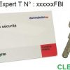 cle clef kaba expert T T dans un triangle t-secur thoumyre clefor