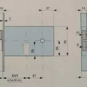 Serrure mg cisa made in italy pour mobilhome mobil home caravaning