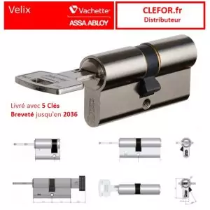 cylindre vachette velix 5 clés protégées brevet clé et cylindre 2036 radial vip hdi organigramme passe