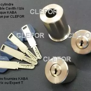 cylindre kaba AK623 adaptable pour caith izis 4 cles protegees expert t avec protecteur