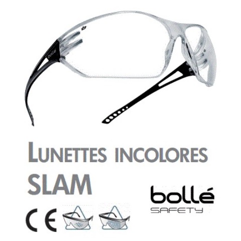 lunettes de protection incolore bolle safety EPI travaux incolore