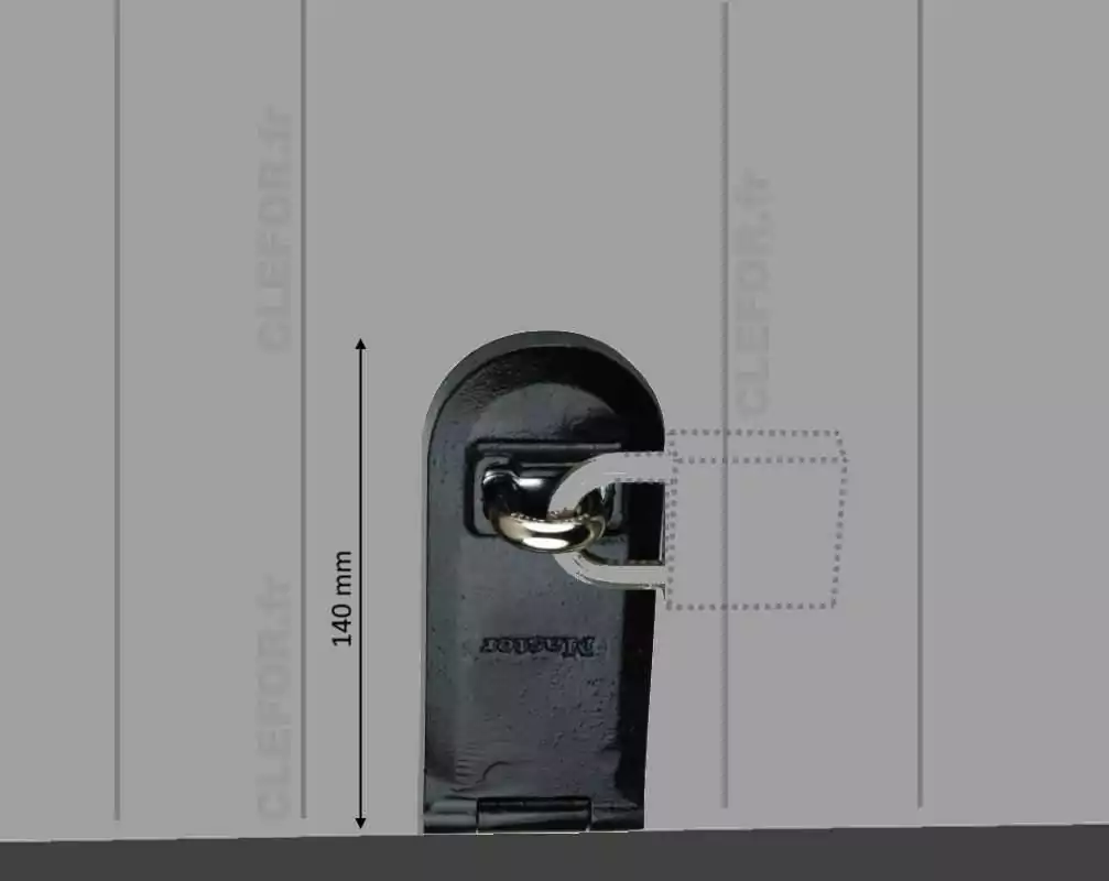 PORTE CADENAS MORAILLON FONTE LG 140 mm MASTER LOCK 723EURD