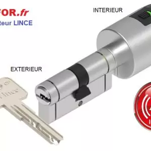 cylindre lince cplus alarm rupture programmee cassure preferentielle anti-impression anti-percage anti-bumping alarme integree