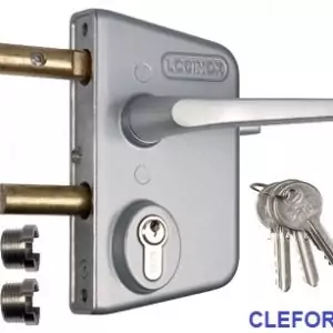 serrure locinox pour portillon et portail en tube metallique LCKX4040U2LZIVVSZM 8097