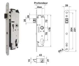 Porte D'Accès Lloyd Industries 80-HAD – Aluminium Encadré 12x12 – Bride 1,25″