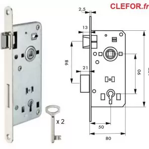 serrure axe 50 entraxe 90 00493309 00492309 clefor serrure REMPLACE SERRURE AGB CME