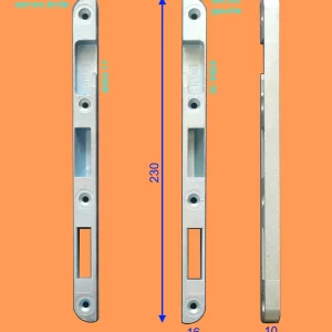 gache vachette 4984-16 4984-17 lg 230x16x10 pour serrure vachette 20500 ancienne 10515