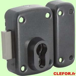 verrou pour cylindre europeen anthracite gris anthracite iseo city entraxe de fixation arnov