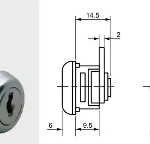 serrure boites aux lettres serrure pour portillon arriere de boites aux lettres euro-locks f-143 f143
