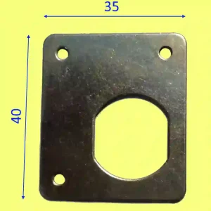 PLAQUE DE FIXATION 40X35 POUR EMPREINTE RONIS 911 DECENTREE 18X20 OU AUTRE REF 1713