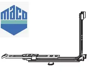 RENVOI D-ANGLE MACO 222209 RENVOI ANGLE BAS 1 GALET IS RALLONGEABLE POUR BAS DE CREMONE MACO OB