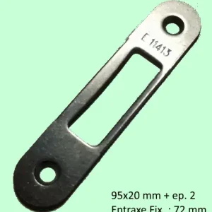 gache gu E11413 E 11413 GACHE PLATE POUR MANUISERIE BOIS 95X20 MM